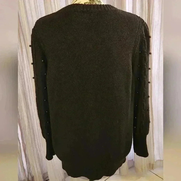 Liz Claiborne sweater with pearl details, L - Picture 4 of 9